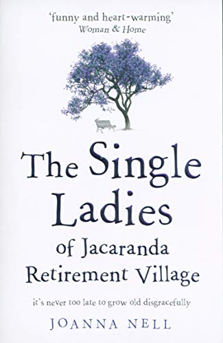 Book cover with purple jacaranda tree, bench, and large title text.