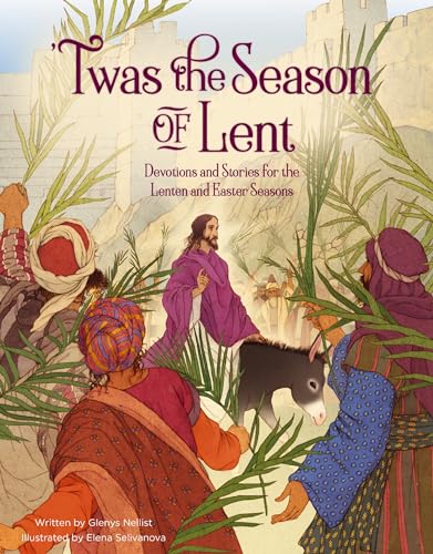 Book cover depicting Jesus on a donkey entering Jerusalem during Palm Sunday.