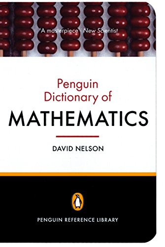 Cover of "The Penguin Dictionary of Mathematics" with abacus detail.