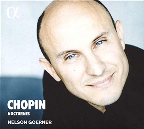 CD cover featuring pianist Nelson Goerner, with "Chopin Nocturnes" text.