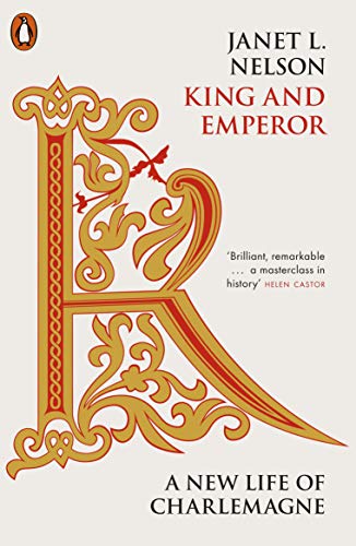 Book cover featuring a large, ornate, gold and red illuminated letter K.