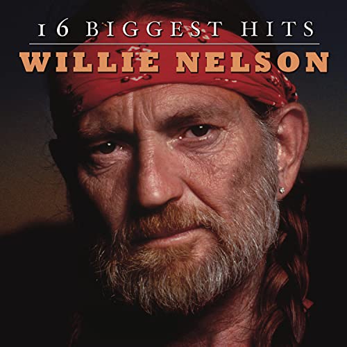 Willie Nelson album cover, close-up portrait with red bandana.