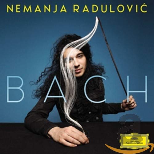 CD cover featuring violinist Nemanja Radulović and the name "Bach".
