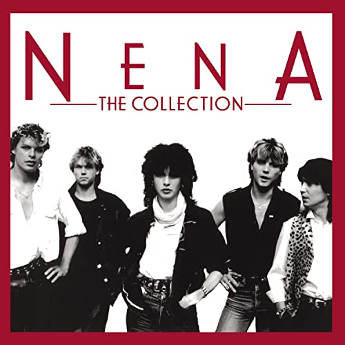 Nena album cover featuring a black and white photo of the band.