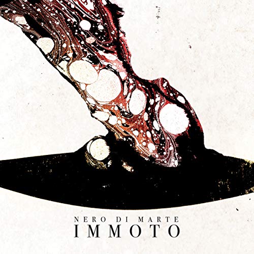 Abstract marbled red and white design with album title "Immoto" below.
