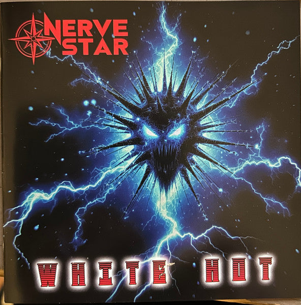 CD cover for "Nerve Star - White Hot" featuring a spiky, electric face.