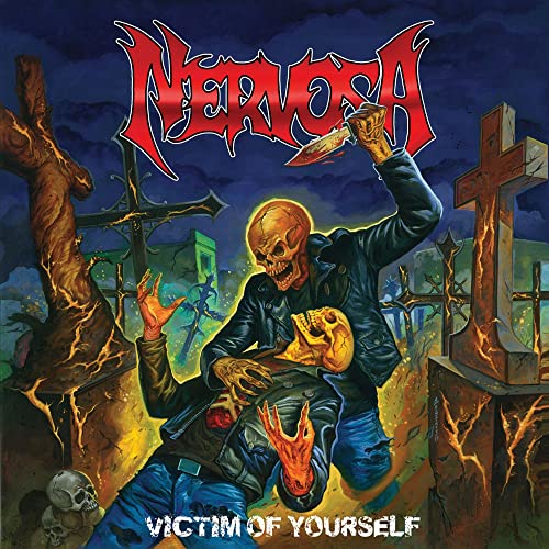 CD cover: skeletal figure raising a knife over a graveyard scene.
