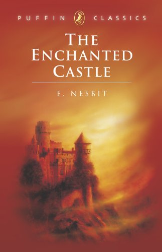 Book cover for "The Enchanted Castle" featuring a castle on a hill.