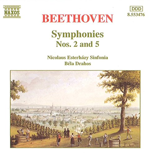 CD cover for Beethoven symphonies with a landscape painting.