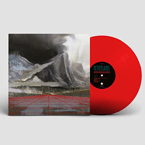Netherlands - Severance vinyl record with landscape cover art and red disc.