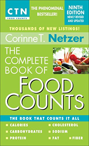 Green book cover with title "The Complete Book of Food Counts," ninth edition.