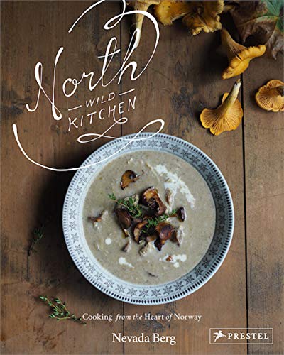 Cookbook cover featuring a bowl of creamy soup and golden chanterelle mushrooms.