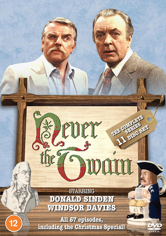 “Never the Twain” DVD cover featuring Donald Sinden and Windsor Davies.