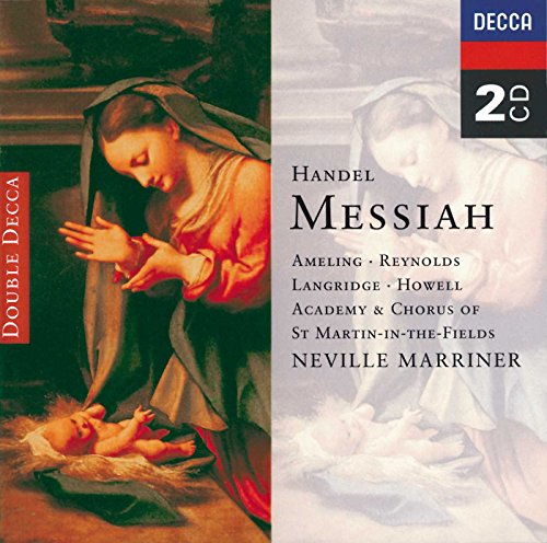 CD cover for Handel’s Messiah, featuring a Renaissance painting of the Nativity.