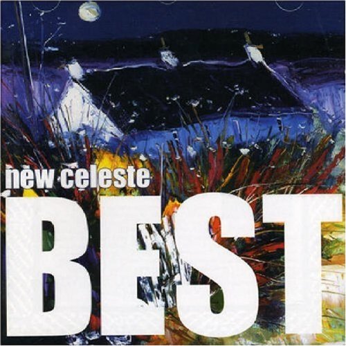 CD cover for “New Celeste - Best” with abstract blue and white art.