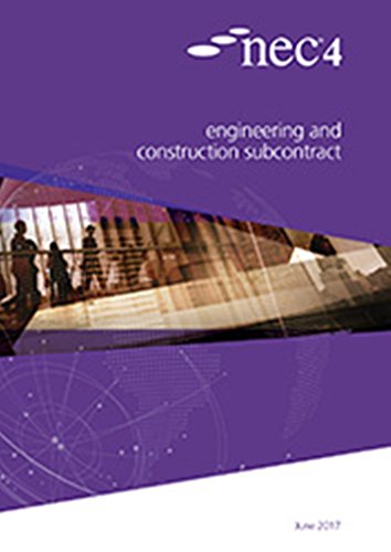 Purple cover of “NEC4: Engineering and Construction Subcontract” book.