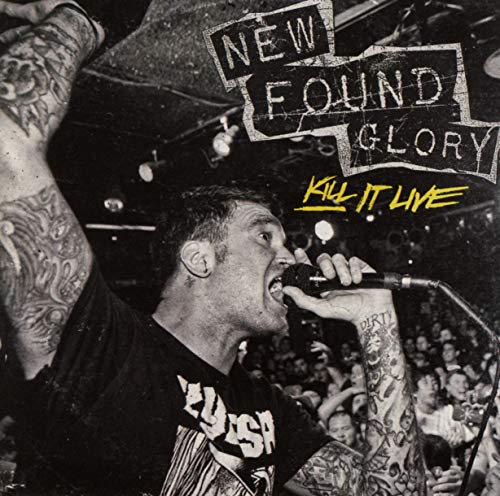 New Found Glory “Kill It Live” CD cover with a singer performing.