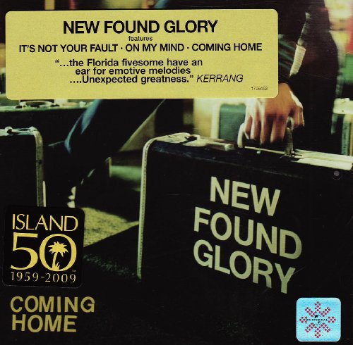 New Found Glory “Coming Home” CD cover with vintage suitcases.