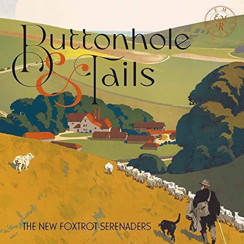 CD cover: rural landscape with shepherd, sheep, and village buildings.