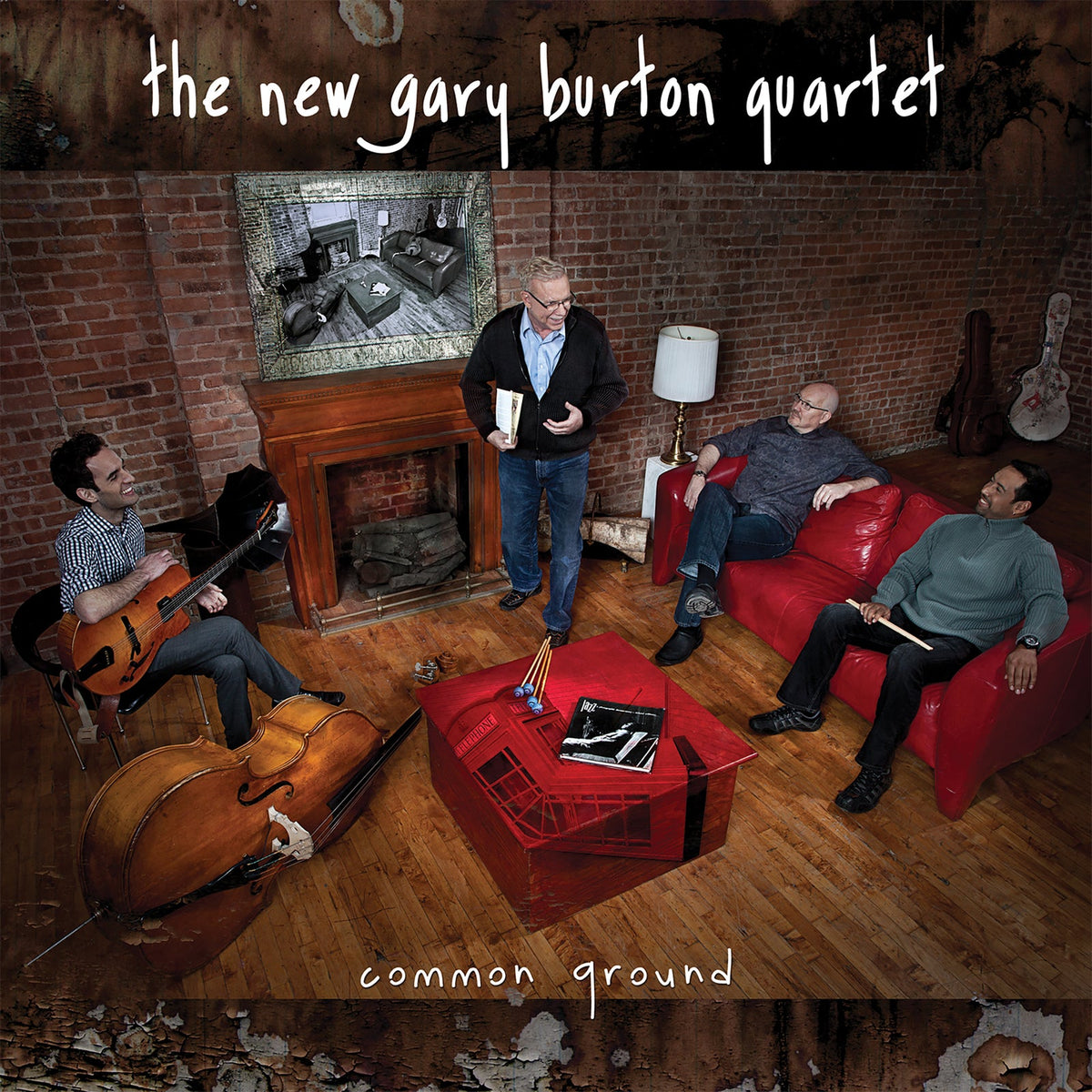 Four musicians in a living room setting, album cover for Gary Burton Quartet.