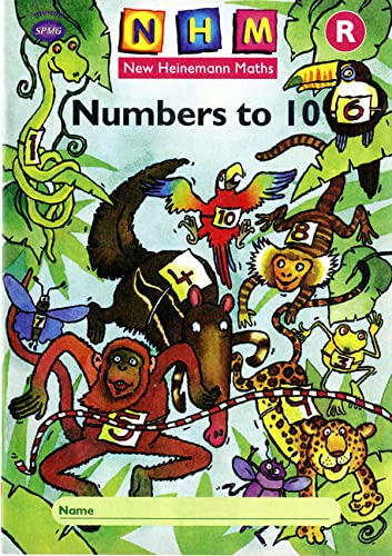 Children's activity book cover featuring colorful jungle animals holding number cards.