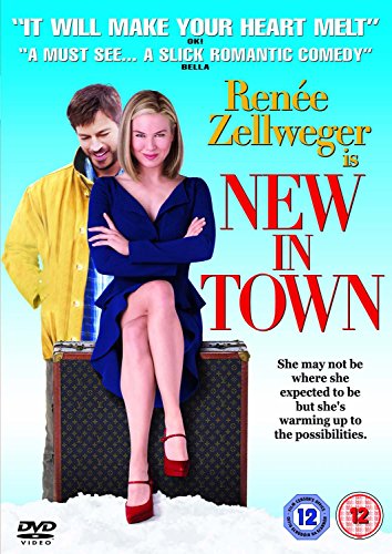 DVD cover for "New In Town" featuring Renée Zellweger and Harry Connick Jr.