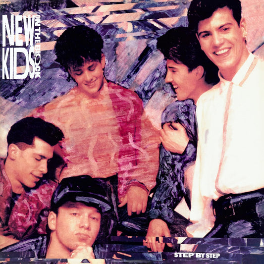 CD case for New Kids on the Block’s “Step By Step” 35th Anniversary edition.