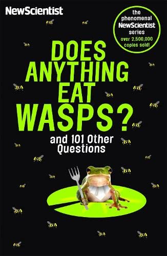 Book cover: "Does Anything Eat Wasps?" featuring a frog and wasps.