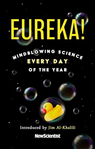 Book cover: "Eureka!" with yellow text, bubbles, and a rubber duck.