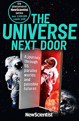 Book cover depicting astronauts, a doorway, planets, and bold title text.