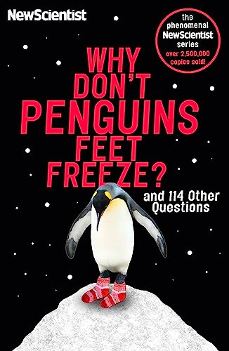 Book cover featuring a penguin wearing red socks on a snowy hill against black.