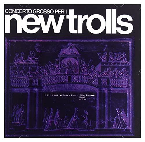 CD cover for New Trolls’ “Concerto Grosso” with ornate purple imagery.