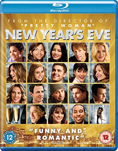 Blu-ray cover for "New Year's Eve" featuring a grid of actors’ faces.