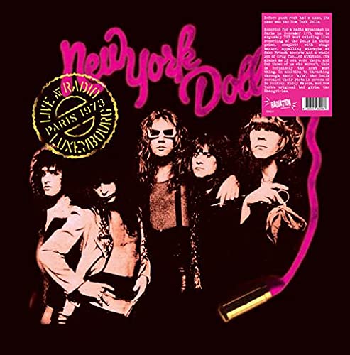 New York Dolls album cover featuring the band in a vintage, grainy photograph.