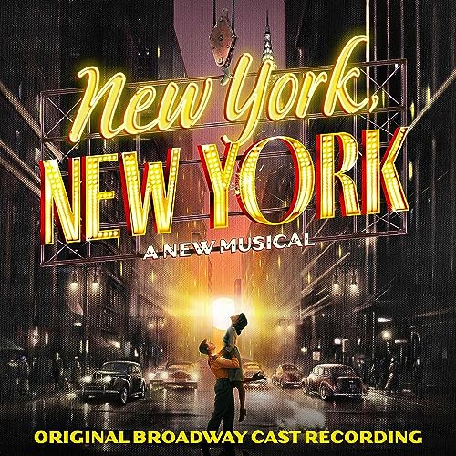 “New York, New York” musical album cover with city street scene.