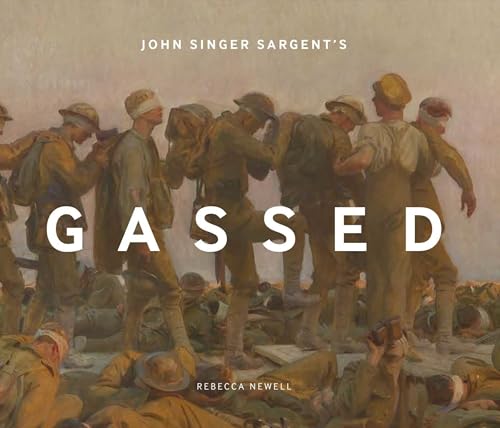 A painting of blinded soldiers walking in a line, with others lying on ground.