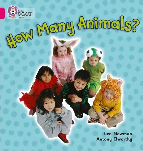 Book cover: children in animal costumes with the title "How Many Animals?".