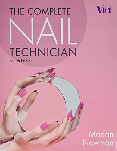 Book cover: “The Complete Nail Technician” with pink manicure image.