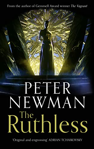Book cover: dark figure before an ornate, glowing throne-like structure.