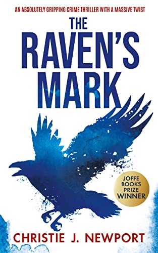 Book cover featuring a dark blue raven silhouette against a textured background.