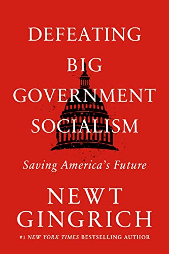 Red book cover with white text, a capitol building, and author "Newt Gingrich".