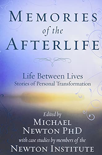 Book cover: “Memories of the Afterlife” with blue and gold gradient background.