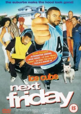 “Next Friday” DVD cover featuring Ice Cube and cast members.