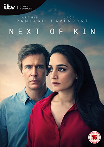 DVD cover for "Next of Kin" featuring a man and woman against a cloudy sky.
