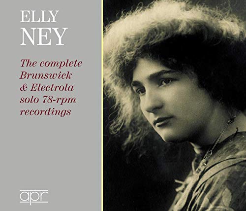 CD cover featuring a portrait of pianist Elly Ney in vintage style.