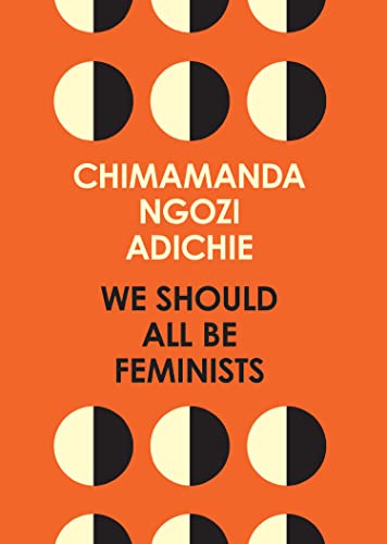 Orange book cover with black and cream circles, title by Chimamanda Ngozi Adichie.