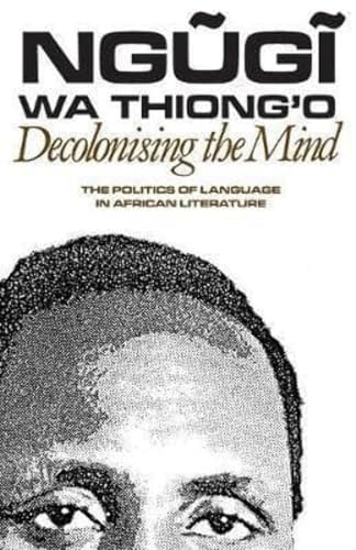 Book cover featuring the author's name and title above a stippled portrait of Ngũgĩ.