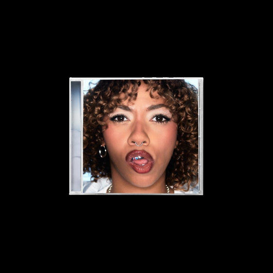 CD cover featuring a close-up of a woman with curly hair and nose ring.