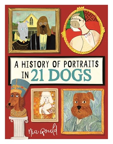 Book cover: dogs depicted as subjects in famous portrait styles.