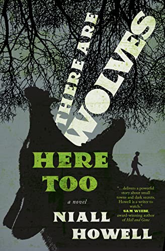 Book cover: silhouette of a wolf with a person in the distance.